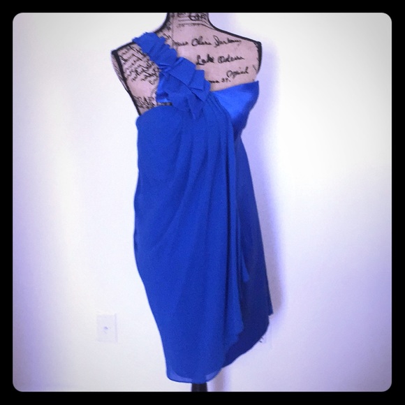 royal blue cocktail gown